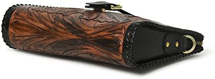 ADYAN Western Leather Crossbody Bags for Women Sling Bag Satchel Hand-tooled Floral Carving Girl Purse for stylish look