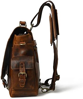 ADYAN Laptop Bags Leather Laptop Messenger & Shoulder Bag Briefcase For Men Computer Bags for Laptops 16 inch Laptop Backpack
