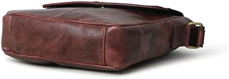 ADYAN Full Grain Leather Crossbody Bags for Men: Casual Leather Bag for Men with Adjustable Shoulder Strap for Office, Travel, and Birthday Gift Bags for Men