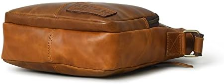 ADYAN Leather Crossbody Bag for Men Messenger Bag Casual Sling Bag Shoulder Bag for Travel Work Business Gifts for Men's