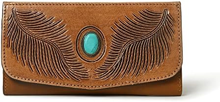 ADYAN Western Small Wallet for Women Slim Bifold Multi Card Organizer Wristlet Wallets for Women