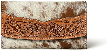 ADYAN Western Leather Small Wallet for Women Multi Credit Card Slots Purse for Ladies Clutch Purses