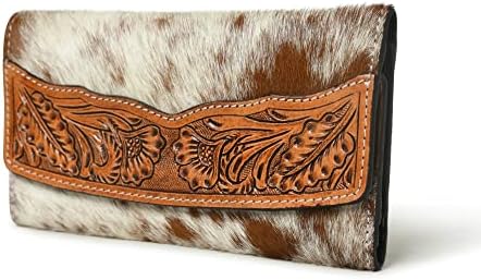 ADYAN Western Leather Small Wallet for Women Multi Credit Card Slots Purse for Ladies Clutch Purses