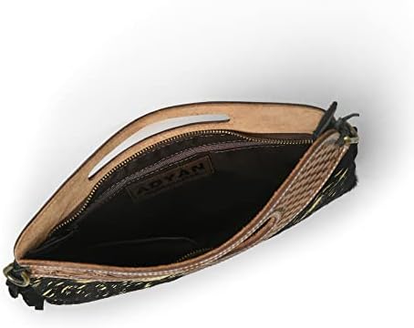 Stylish Cowhide Leather Handbag with Intricate Western Design – Perfect for Every Occasion