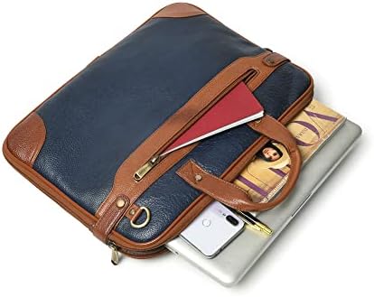 ADYAN Leather Messenger Bag 15 Inch Laptop Bags For Men Office Briefcase for Man Women Business Briefcases