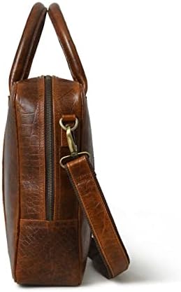 ADYAN Leather Briefcases for Men and Women Laptop Bag Business Travel Messenger Bag Vintage Leather Best Office Satchel Bag