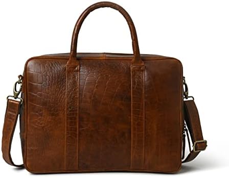 ADYAN Leather Briefcases for Men and Women Laptop Bag Business Travel Messenger Bag Vintage Leather Best Office Satchel Bag