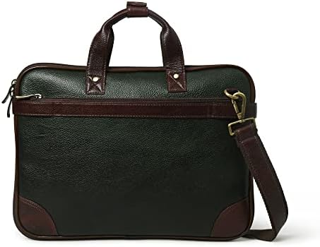 Compact 15-Inch Leather Briefcase