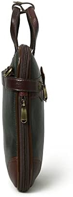 Compact 15-Inch Leather Briefcase
