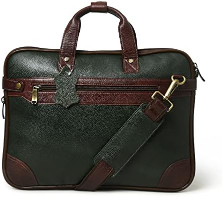 Compact 15-Inch Leather Briefcase