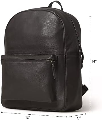 ADYAN Leather Backpack Bag for Men and Women (Brown)
