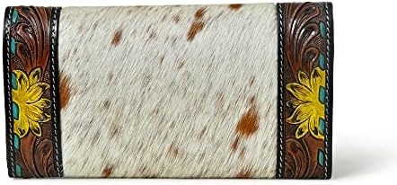 ADYAN Western Leather Wallet for Women Multi Credit Card Slots Purse for Ladies Clutch Purses