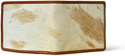 ADYAN Genuine Hide Leather Slim Wallet for Men | Western Slim Bifold Wallet | Everyday Use Goat Hair Leather Durable Billfold Wallet Purse With 6 Card Slots