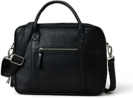 ADYAN Leather Briefcases for Men and Women Travel Messenger Bag Laptop Bag Business Vintage Leather Best Office Satchel Bag