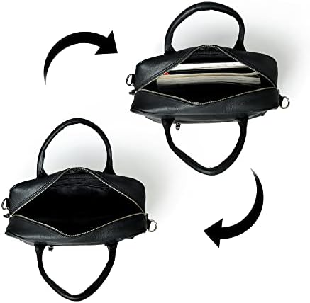 ADYAN Leather Briefcases for Men and Women Travel Messenger Bag Laptop Bag Business Vintage Leather Best Office Satchel Bag