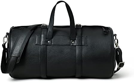 Adyan Leather Oversized Travel Duffel Bags for Men and Women Gym Travel Tote Duffel, Overnight Weekender Travel Case Duffel Luggage Bag