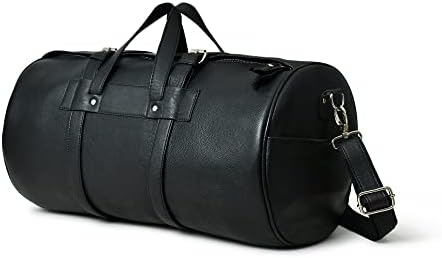 Adyan Leather Oversized Travel Duffel Bags for Men and Women Gym Travel Tote Duffel, Overnight Weekender Travel Case Duffel Luggage Bag