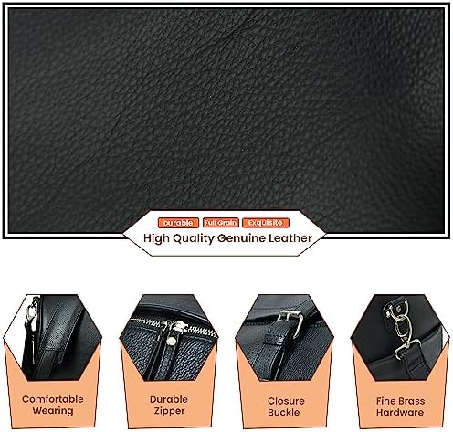 Adyan Leather Oversized Travel Duffel Bags for Men and Women Gym Travel Tote Duffel, Overnight Weekender Travel Case Duffel Luggage Bag