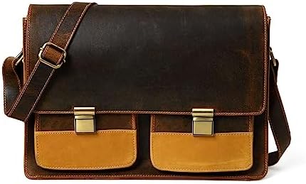 Buffalo Leather Men's Messenger Bag