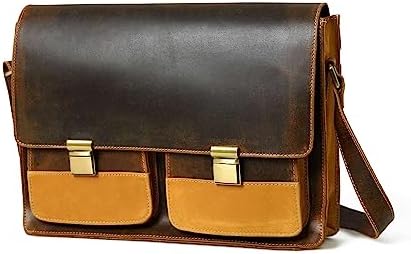 Buffalo Leather Men's Messenger Bag
