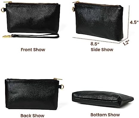 ADYAN Full Grain Buffalo Leather Office Shoulder Bag | Handbag Purse for Women (Black)