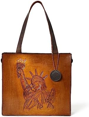 ADYAN Leather Handbags for Women Crossbody Shoulder Purse with Organizer Insert-Shoulder bag for Womens Handmade-Multi-way Bag (Brown)