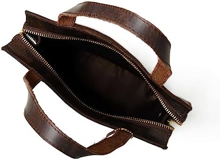 ADYAN Leather Handbags for Women Crossbody Shoulder Purse with Organizer Insert-Shoulder bag for Womens Handmade-Multi-way Bag (Brown)