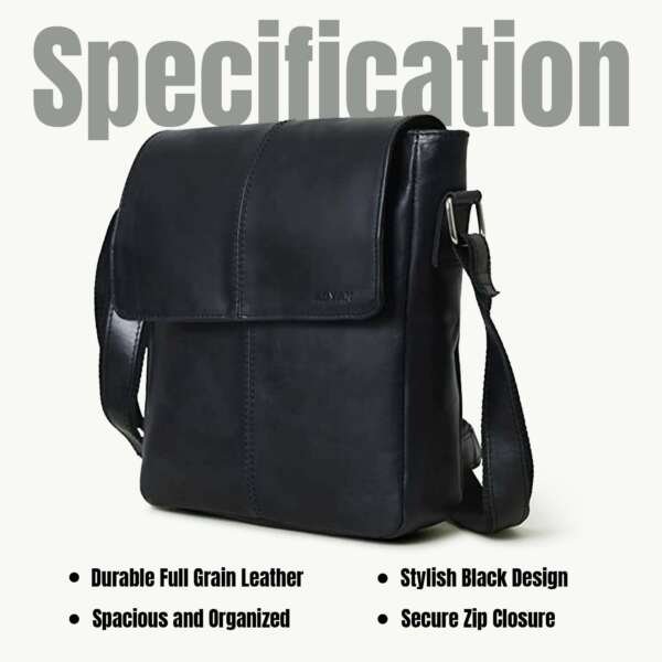 Casual Sling Bag Shoulder Bag for Travel Work Business Gifts for Men’s - Image 4